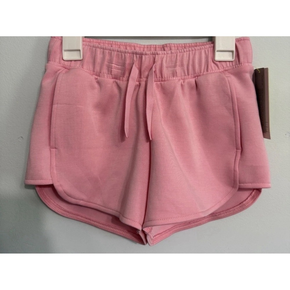 All In Motion Girls Airy Sleek Pink Mid Rise Shorts Size M 8 Activewear NWT